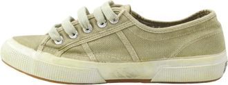 Superga 2750 Cotton Dyed - Heren - Sneakers - Groen - 38 EU - Katoen - Schoenen