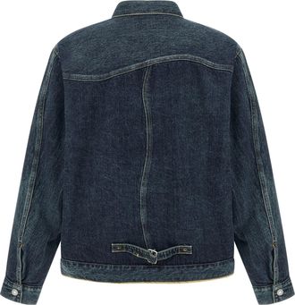 Undercover Mens Blue Cotton Denim Jacket Clothing