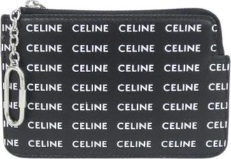 Celine Pre-owned Coated Canvas Coin Key Case - Heren - Vintage Accessoires - Zwart - ONE Size - Vintage