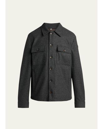 Moncler Mens Cotton-Blend Jacket