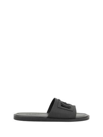 サンダル・ミュール DOLCE&GABBANA DG LOGO RUBBER BEACHWEAR SLIDERS Rubber beachwear sliders with DG logo in Multicolor for Men
