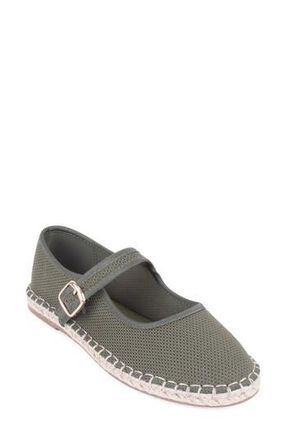 Elie Tahari Willow Esapdrille Mary Jane Flat in Olive at Nordstrom Rack, Size 6.5