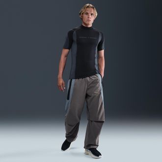 Nike Mens Tech Dri-FIT Woven Color-Block Oversized Pants in Grey | IH8466-289