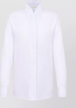 Dior structured collar cuffed long sleeves