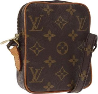Louis Vuitton Pre-owned Cross Body Bags, female, Brown, Size: ONE SIZE Pre-owned Canvas Cross Body Bag