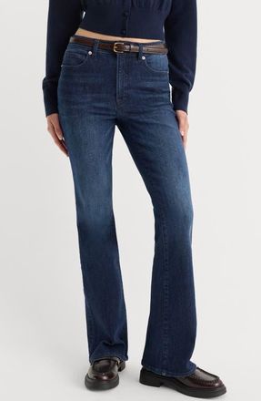 Good American Good Classic High Waist Bootcut Jeans in Skipper at Nordstrom, Size 00