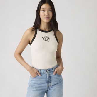 Levi's Graphic Essential Racer Tank Top - Womens - XS - Black