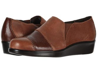 SAS Nora Womens Slip on Shoes Auburn/Lizard : 7 WWW - Triple Wide (E-EE), Leather