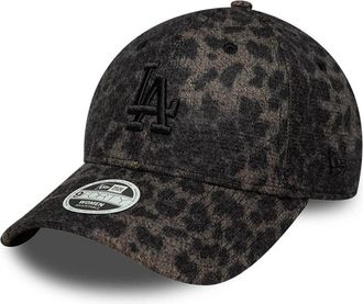 New Era Womens Baseball Cap 9forty Leopard Black Undervisor: Cotton; Crown Hat