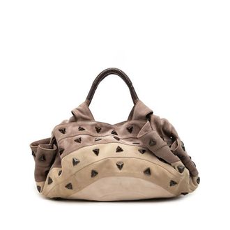 Loewe Pre-owned Loewe Studded Suede Aire Handbag Ladies 70HUFA2GHAEPBQ6F