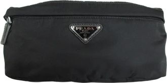 Prada Pre-owned Cross Body Bags, male, Black, Size: ONE SIZE Pre-owned Leather crossbody-bags