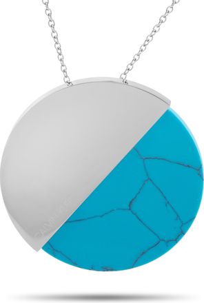Calvin Klein Spicy Stainless Steel Turquoise Pendant Necklace