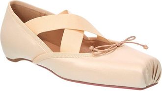 Christian Louboutin Cassiasticina Satin Ballerina Flat