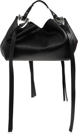 Diesel Handbags, female, Black, Size: ONE SIZE Knot-D Tophandle M Handbag