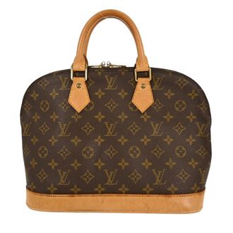 Louis Vuitton Alma Handbag Monogram Canvas Brown Canvas Handbag (Pre-Owned)