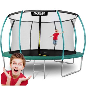 OEM Trampol&iacute;n De Jard&iacute;n Perfilado De 435 Cm Con Red Interna Neo-sport