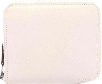 Herm&egrave;s Pre-owned Wallets, female, White, Size: ONE SIZE Pre-owned Leather Wallet
