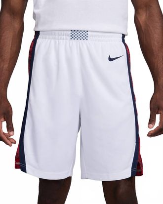 Nike Limited Home Basketball Shorts In White/red/black