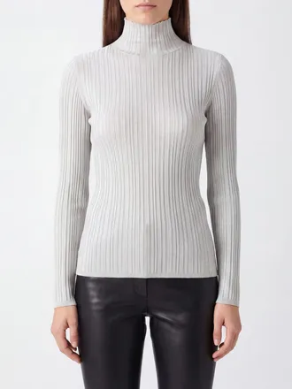 Fabiana Filippi Dolcevita slim fit a maniche lunghe in tessuto plissettato