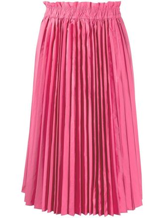 Red Valentino pleated midi skirt - Pink