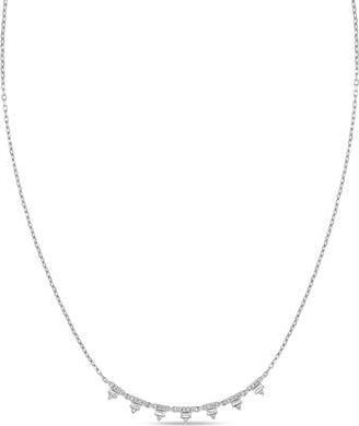 Bony Levy Gatsby 18K White Gold Diamond Frontal Necklace in 18Kw at Nordstrom Rack