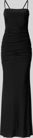 Troyden Collection Abendkleid mit Raffungen und r&uuml;ckseitiger Schn&uuml;rung in Black, Gr&ouml;&szlig;e 32