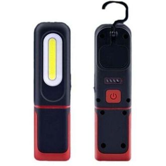 OEM Linterna Led Recargable Para Trabajo, Luz De Inspecci&oacute;n 2 En 1, Rotaci&oacute;n De 360 Grados Y Linterna Led Cob De 3 W Con Base Magn&eacute;tica Y Gancho - Crezuo