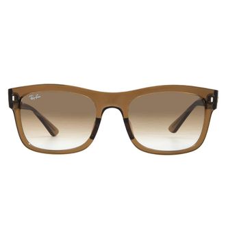 Ray-Ban Ray Ban Brown Clear Gradient Square Unisex Sunglasses RB4428F 664051 56