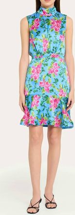 Saloni Fleur Short Dress In Grandiflora