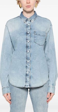 Jacob Cohen Womens Shirt With Cut-out - Light Grey Cotton - Size EU 42 (Womens)