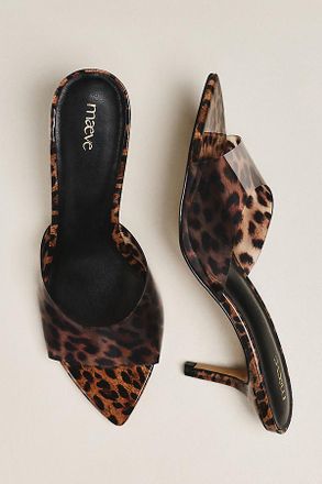 Maeve Gianna PVC Pointed-Toe Mule Heels