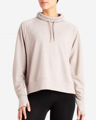 Danskin Textured Pullover Sweatshirt In Atmosphere