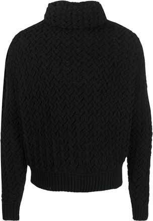 Valentino Garavani chunky roll-neck jumper - men - Virgin Wool - M - Black