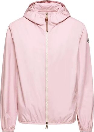 Moncler Fegeos Hooded Jacket - Dames - Zomerjassen - Roze - M - Polyester - Jassen