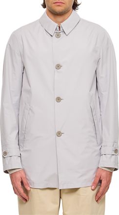 Herno Pearl Gray Laminar Waterproof Casual Jacket