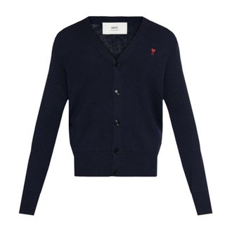 Ami Cardigans, male, Blue, Size: XS Ami de Coeur Cardigan