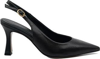 Bianca Di Schoenen, Dames, Zwart, 36 EU, Leer, Leren Pumps
