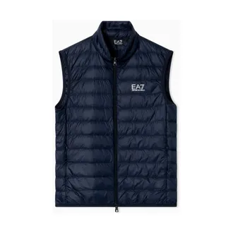 Emporio Armani Vests, male, Blue, Size: 3XL Gilet Core Identity Slim Fit