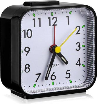 No Brand Reloj Despertador De Cuarzo: Funci&oacute;n De Repetici&oacute;n Sin Tictac Y Luz Nocturna. El Mejor Reloj Despertador Para Viajes. Reloj Despertador Port&aacute;til. Relo