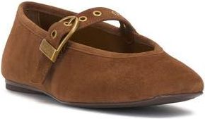 Vince Camuto Vinica Square Toe Mary Jane Flat in Burnt Sugar at Nordstrom Rack, Size 7.5