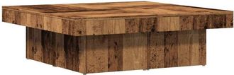 vidaXL Coffee Table Old Wood 90x90x28 cm Engineered Wood Vidaxl