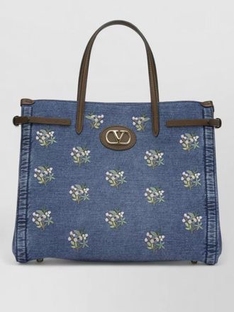 Valentino Garavani antibes medium tote bag floral embroidery