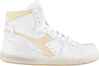 Diadora Vintage Basket Sneakers in Beige - Dames - Sneakers - Wit - 39 EU - Schoenen