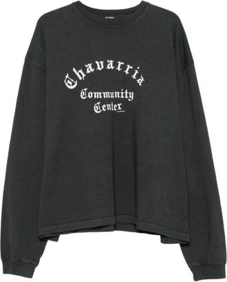 Willy Chavarria Felpa girocollo Community Center Buffalo - - Sweatshirts & Hoodies - Uomo - Nero - S