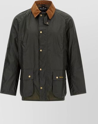 Barbour collar corduroy jacket pockets sleeves