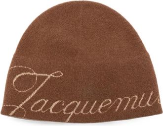 Jacquemus Le Atelier Logo-intarsia Beanie Hat