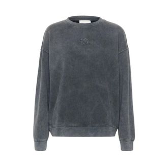 MY ESSENTIAL WARDROBE Donkergrijze Diego Logo Sweatshirt - Dames - Sweatshirts - Grijs - 2XL - Hoodies & sweatvesten