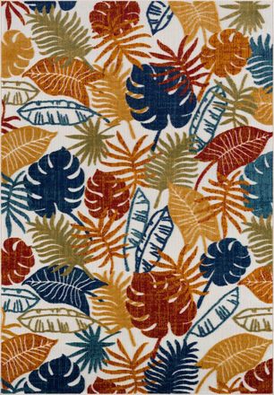 Nazar Rugs Alfombra de exterior multicolor con estampado ex&oacute;tico 120x160