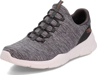 Skechers Mens Equalizer 4.0 Voltis Loafer, Charcoal/Orange, 10.5 M US