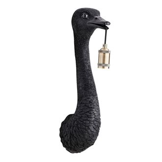 Light & Living Aplique De Pared - Ostrich - Negro - Pl&aacute;stico - - Light&living